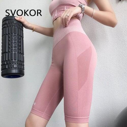 SVOKRO Sport Leggings Women Printed Knee-Length Fitness Gym Legging High Waist Active Clothing Workout Leggins Push Up Mujer