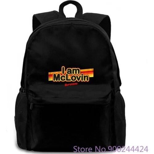 Superbad Movie I Am McLovin In Big Letters Adult Good Quality Brand Summer Style Cool backpack