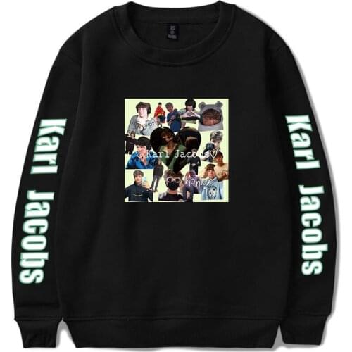Karl Jacobs Crewneck Sweatshirts Women Men Long Sleeve Sweatshirts Hot Sale Casual Streetwear Clothes