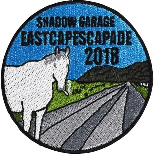 Shadow Garage Horse Embroidery Iron on Patch for DIY Clothing Accessories Applied to Applique T-shirt Backpacks Hats Decoration