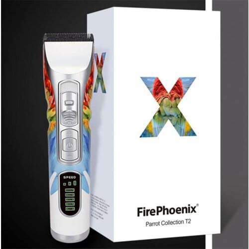 Firephoenix Hair trimmer Electric hair clippers use sharp tools that don't stick your hair T2 parrot color 100-240v 7w