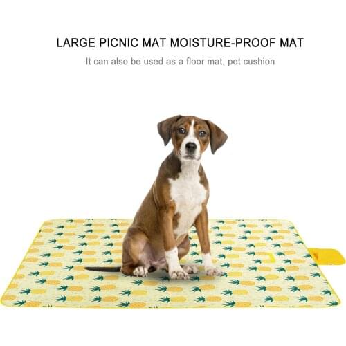 200X145cm Outdoor Waterproof Foldable Storage Picnic Mat Camping Game Mat 600D Oxford Cloth Blanket Floral Thick Beach Mat