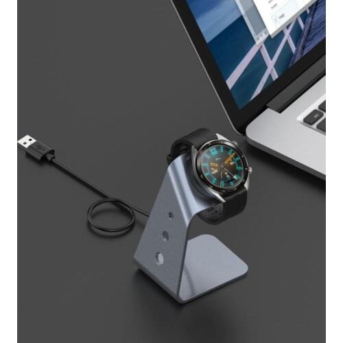 USB Charging Stand Suitable For Huawei Watch GT/GT2/GT2E For Honor GS PRO Aluminum Alloy Charger Holder Adaptor Portable 1.5m