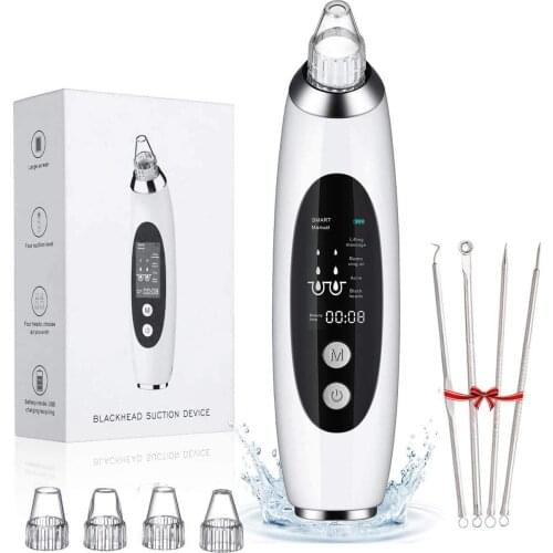 Electric Facial Pore Cleaner Exfoliator Face Blackhead Remover Acne Vacuum Deep Cleansing Suction Machin Nano Sprayer Steamer