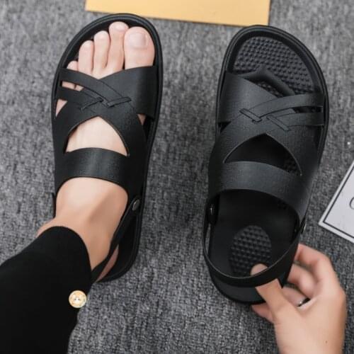 2021 Classics Mens Sandals Fashion Non-slip Creative Sport Walking Shoes Breathable Mens Beach Shoes Two Ways to Wear Slippers