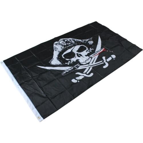 3x5 Feet Skull and Cross bones Sabres Swords Jolly Roger Pirate Flags With Grommets Decoration