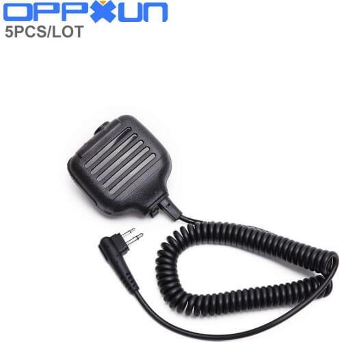 5PCS 2pins M plug microphone speaker KMC-17 for motorola for gp88s ep450 cp040 gp3188 hytera tc700 tc620 cb radio Mic Speaker