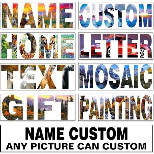 EverShine Diamond Painting Photo Custom Name Full Square/round Diamond Mosaic Letter Picture Cross Stitch Rhinestones Art Gift