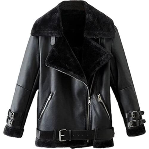 Cotday Womens Winter Leather Jackets