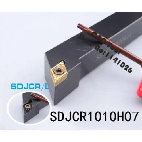 SDJCR1010H07/ SDJCL1010H07 10mm Metal Lathe Cutting Tools Lathe Machine CNC Turning Tools External Turning Tool Holder SDJCR/L