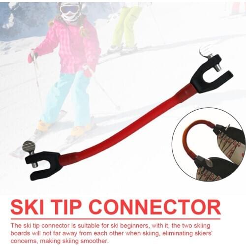 Outdoor Training Sports Compact Elastic Clip Latex Kids Beginner Winter Easy Wedge Control Speed Protection Ski Tip Connector