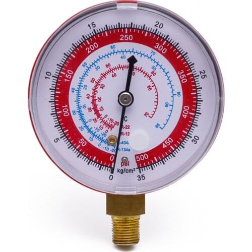 Drop Wholesale Air Conditioner R410A R134A R22 Refrigerant High Pressure Gauge PSI KPA Red Dropshipping