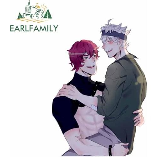 EARLFAMILY 13cm x 9.2cm for ShaonRa Milk Coffee Vinyl Car Wrap 3D Custom Printing Car Decals Personality Sticker Bumper