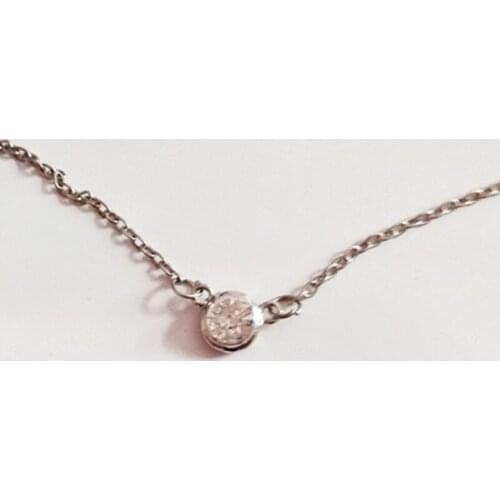 Small fresh temperament crystal rose gold short chain crystal lucky horseshoe chain bohemian multilayer necklace fashion girl gi