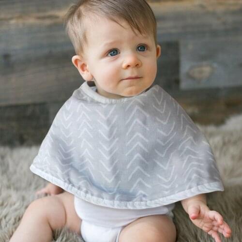 Kangobaby Soft #100% Cotton# Muslin Baby Bib Burp Cloth For Newborn Absorbent Towels Burping Rag