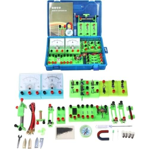 Electromagnetic Experiment Equipment Set Physics Labs Circuit Learning Kit Basic Electricity Discovery Principles Kit for