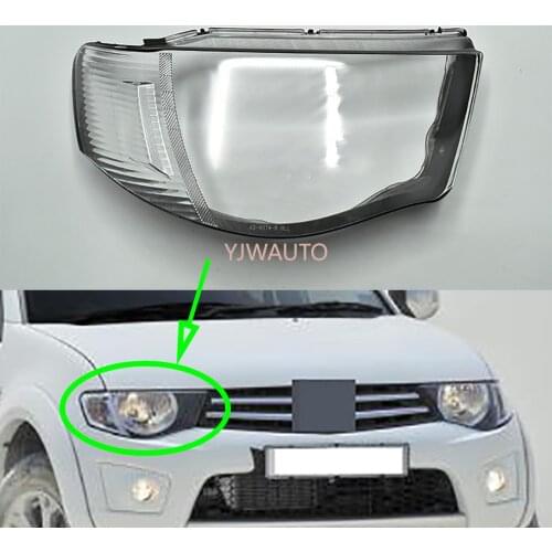 Headlight Cover For Mitsubishi Triton 2012 2013 2014 Car Headlamp Lens Replacement Auto Shell