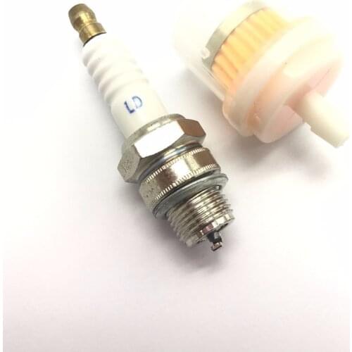New Spark Plug & Fuel Filter For 49cc ~ 80cc 2 Stroke Motorized Bicycle Bike