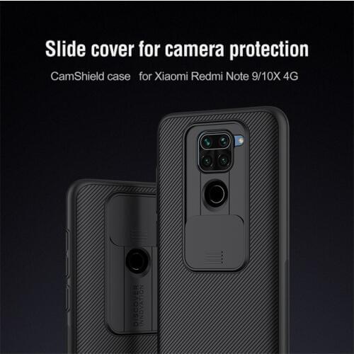 New 2020 For Redmi Note 9 Case NILLKIN Slide Camera Protection Case For Redmi Note 9 Redmi 10X 4G Anti-skid Camshield