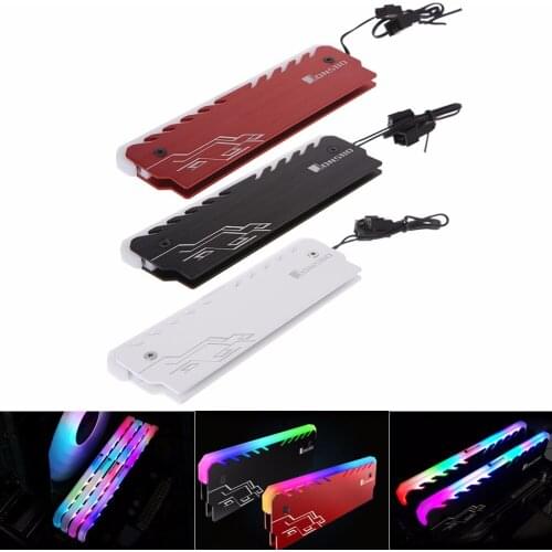 New Aluminum RAM Heatsink Cooler RGB 265 Light Radiator Desktop Memory Cooling Vest Heat Sink 3 Colors C26