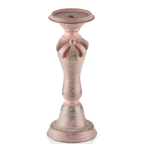 Porio Pink Ribbon Medium Boy Candle Holder 28x12