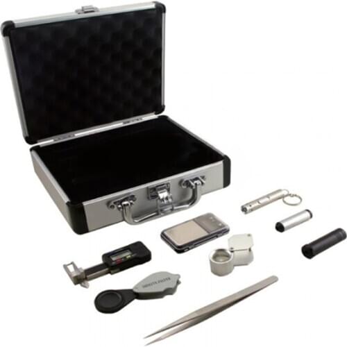 Portable Jewelry equipment box gem tools kit gem testing gold jewelry tools testing kit set