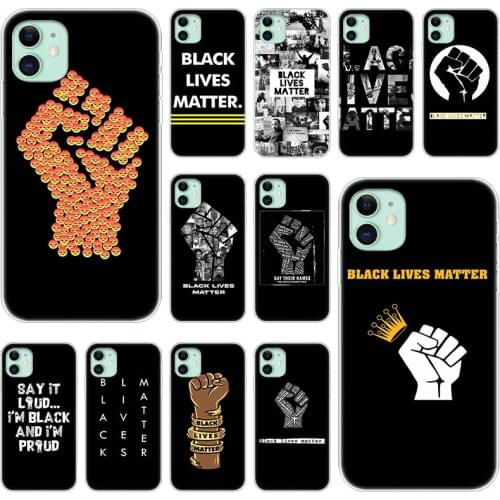 Black Lives Matter Silicone Phone Case for Apple iPhone 12 Mini 11 Pro XS Max X XR 6 6S 7 8 Plus 5 5S SE 2020 luxury Soft Cover