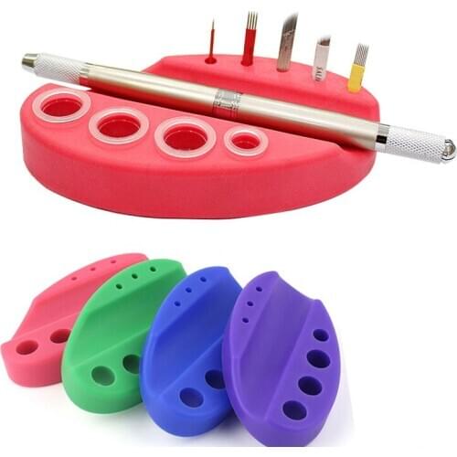 Silicone Tattoo Tool Pen Holder Stand Microblading Pigment Ink Cup Machine tattoo Accessories For Permanent Makeup Holder Stand