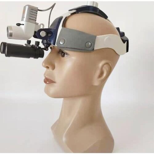 Magnifying Glasses 4/5/6/8X Medical Loupes Binocular Magnifier+5W LED Dental Headlight Surgical Headlamp