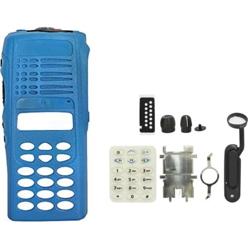 VBLL Blue Walkie Replacement Full-keypad Case Housing for Motorola HT1250 PRO7150 Portable Radio