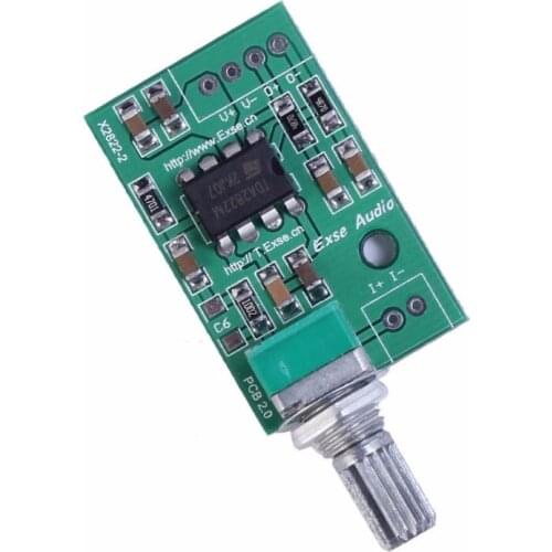 1PCS DC 3V-9V TDA2822M Mini Mono Audio Single Power Volume 2W Amplifier Board Module