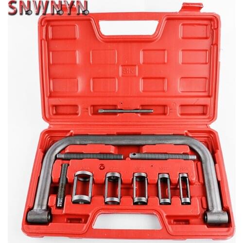 10pcs/set Car Engine Cylinder Head Valve Spring Compressor Remove Install Tool Clamp Set Automotive ATVs Installer Removal Tool