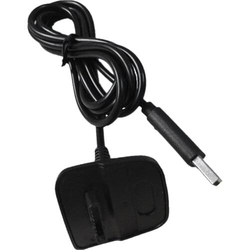 2Pcs) Gamepad USB Charging Cable for 360 Game Console Controller, 1.5M/5FT, Black