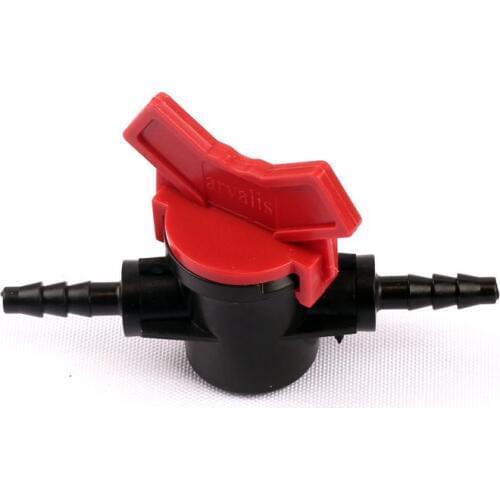 3pcs 4/7mm Hose Valve Irrigation System Parts Barbed Ball Valve Garden Watering Planter Water Supply PE Drip Plumbing Fitting
