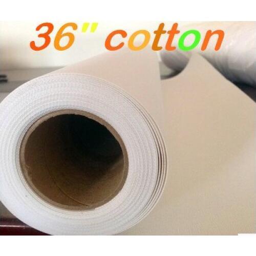 36in x 30m 350g Gallery glossy printable art inkjet pure cotton canvas for eco solvent ink printer