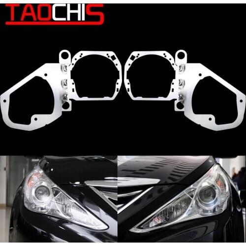 TAOCHIS Car-Styling frame adapter Framework transition DIY Bracket Holder for Hyundai Sonata 8 Hella 3 5 Projector lens