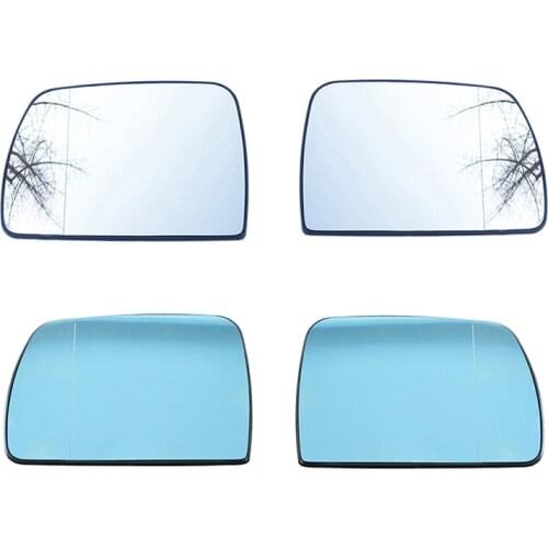Auto Replacement White Blue Left Right Heated Wing Rear Mirror Glass For BMW X5 E53 1999 2000 2001 2002 2003 2004 2005 2006