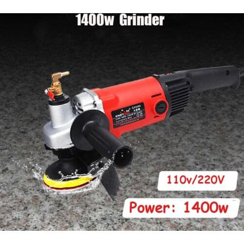 Electric 1400w marble granite wet stone polishing machine grinder hand grinder water grinder polishing pad power tool