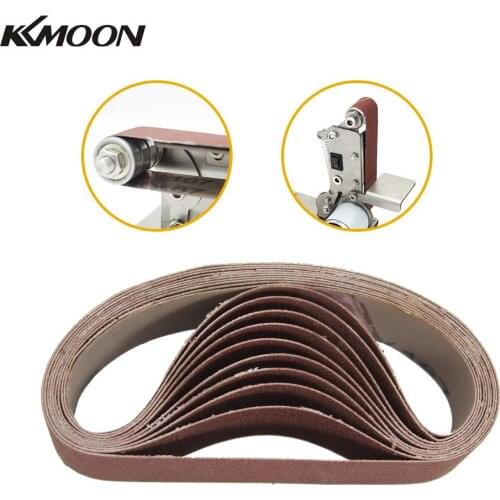 KKMOON 10pcs 30x330mm Abrasive Sanding Belts 800 Grit Sanding Grinding Polishing Tools for Sander Power Rotary Tools
