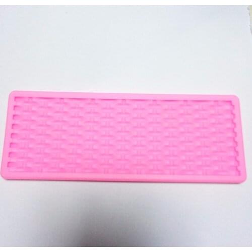 Kitchen knitting Weave flower basket lines fandont cake mold jelly mold liquid silicone mold handmade soap baking tools