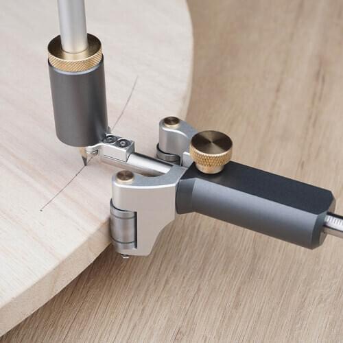 New Woodworking Linear Arc Dual-purpose Scriber ruler Parallel Line Drawing Tool Measuring gauge DIY Woodworking Scribe Tools