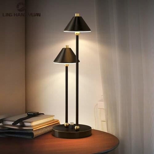 Minimalist Full Copper Decoration Table Lamp for Living Room Bedroom Bedside Lights Gold Black Table Light Home Indoor Lighting
