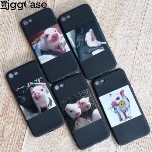 Funny Cartoon Pig Pattern Phone Case For iphone 11 Pro XS MaxX XR Case For iphone 6 S 5 5s 7 8 plus Soft Cover Cute Couple Cases