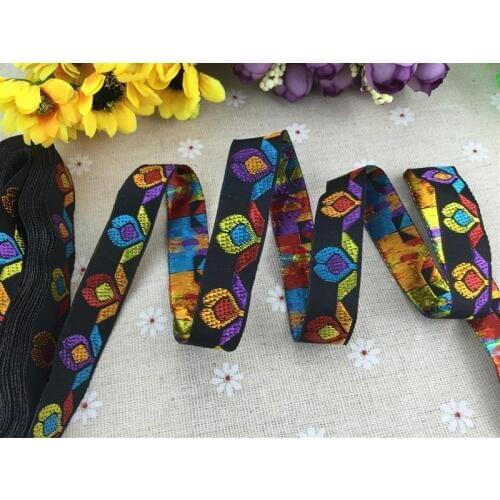 NEW Zakka handmade accessories ribbon 5/8"15mm 8yards/set 100% polyester woven Jacquard Ribbon Fox and tree for dog collar