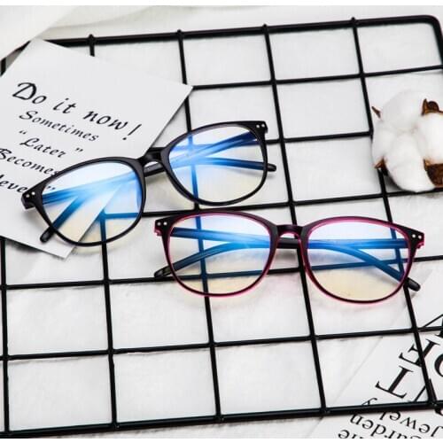 Glasses Female Flat Mirror Round Frame Male No Degree Anti-blue Light Net Red Models Mobile Phone Computer Eye Protection Myopia
