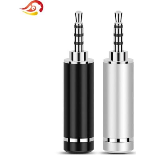 QYFANG 2.5mm 4 Pole Earphone Plug 4-Layer Rhodium Plated Balanced Audio Jack Headphone Wire Connector With Step Metal Adapter