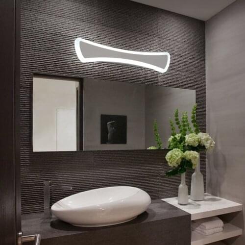 Modern Simple LED Mirror Lights 40-120cm Long Wall Lamp For Bathroom Bedroom Aluminum Wall Sconce Lamp 110-220V
