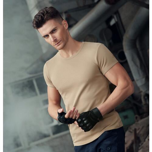 Outdoors Hiking Camping Travel Tactical Military Army Fans Clothes Special Arms Short Sleeve Pure Cotton Uniform Camouflage Work