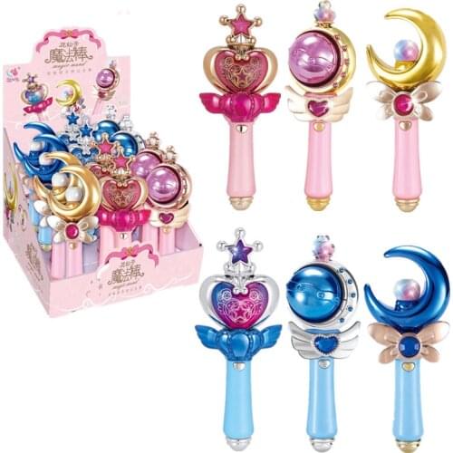 Magic Wand Creative Luminous Sounding Magic Wand Girls Birthday Gift Flower Fairy Wing Magic Wand