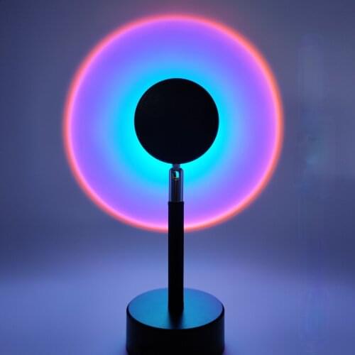 Sunset lamp sunset projection lamp bedroom bedside rainbow atmosphere desk lamp network red live background shooting creativity